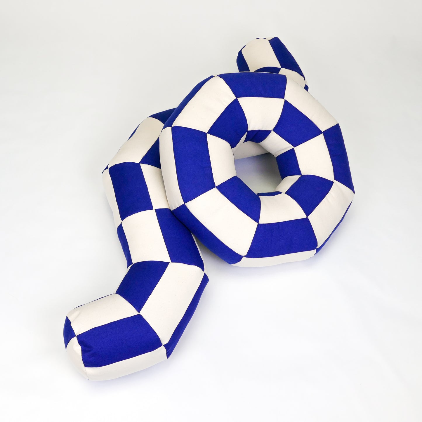 Squiggle Pillow in Blue