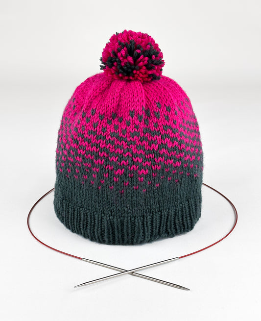 Satin Weave Gradient Hat Pattern
