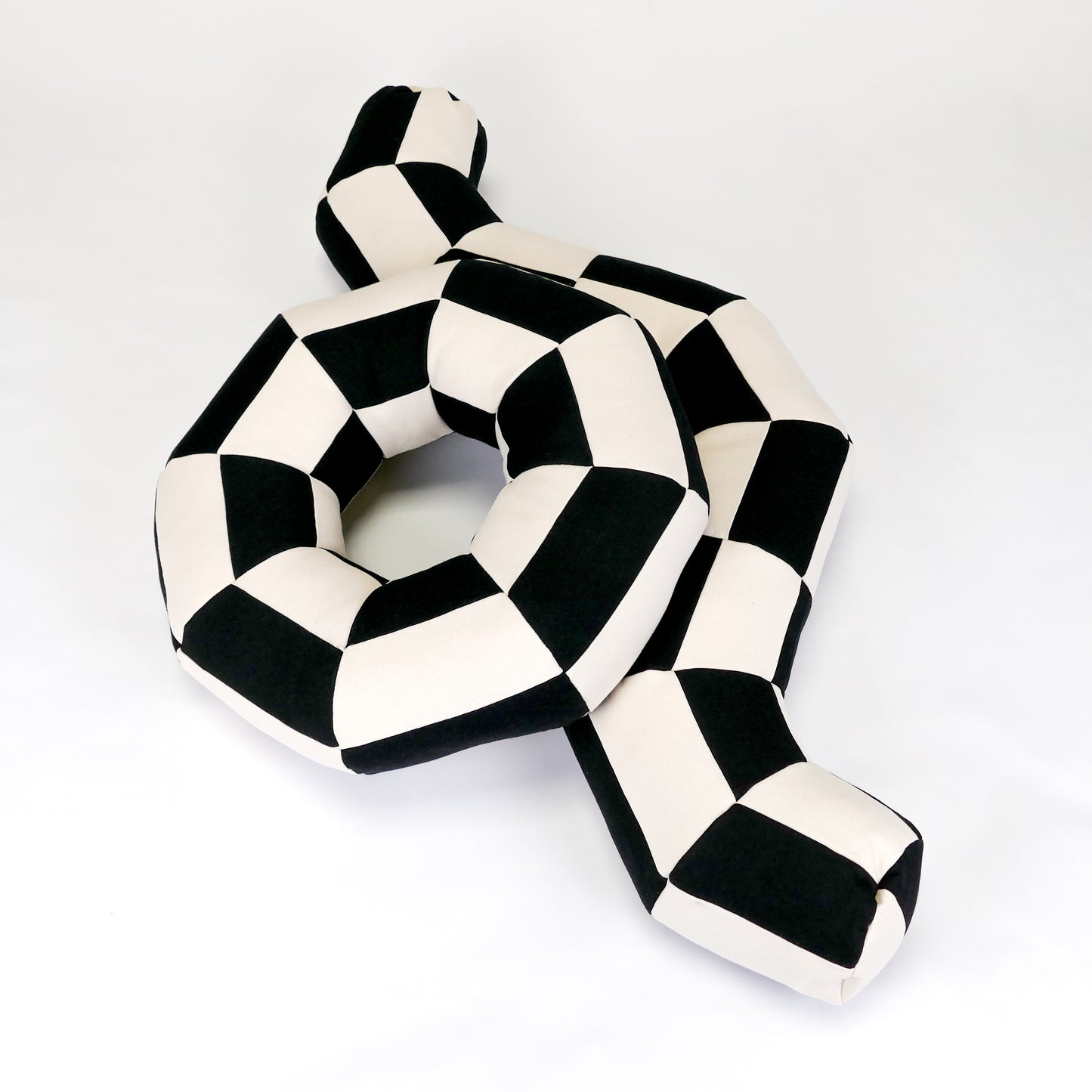 Squiggle Pillow in Black