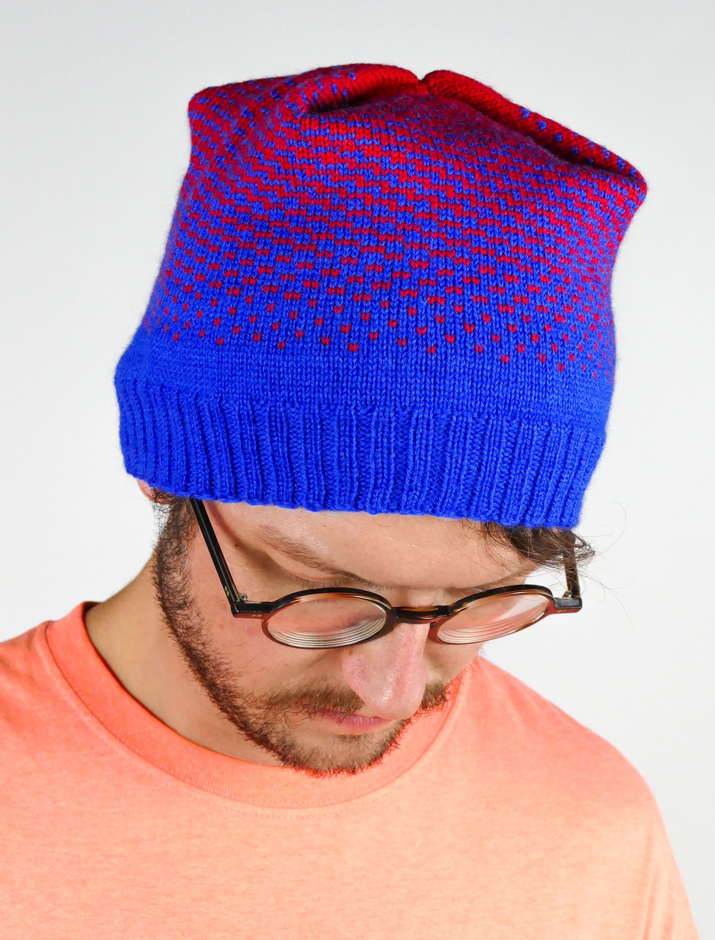 Gradient Hat in Red & Blue