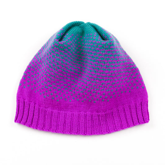 Gradient Hat in Jade & Magenta