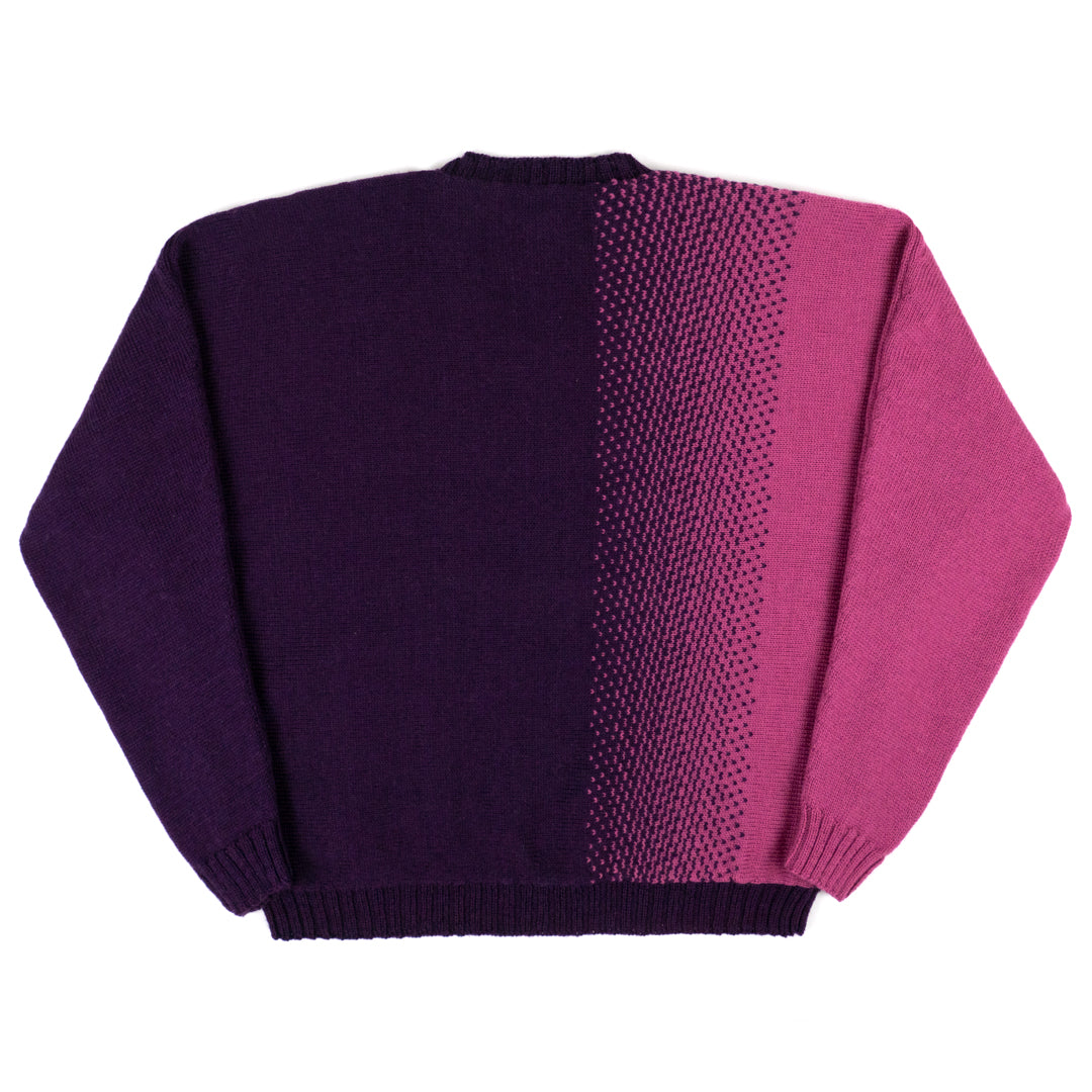 Shadow Gradient Sweater in Mauve & Eggplant